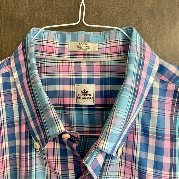 Peter Millar Men’s Short Sleeve Button Down Shirt - Picture 2 of 4